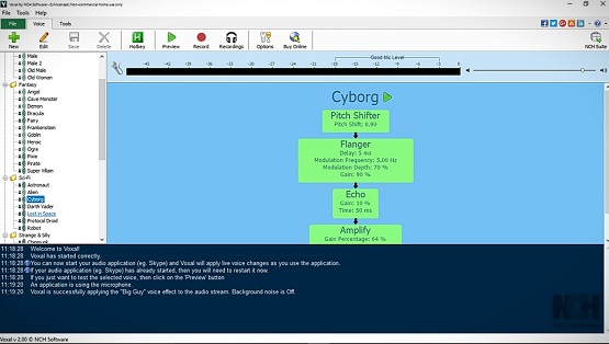 Voxal Voice Changer Application . 1